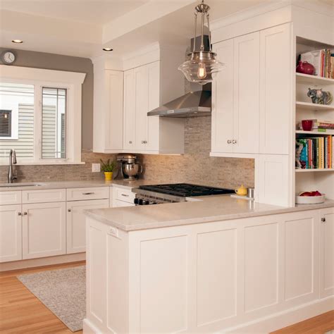 white beige cabinets